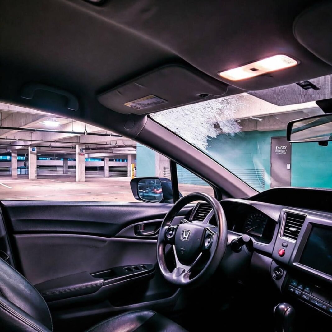 Steamy Starbucks in Civic at Emory garage.