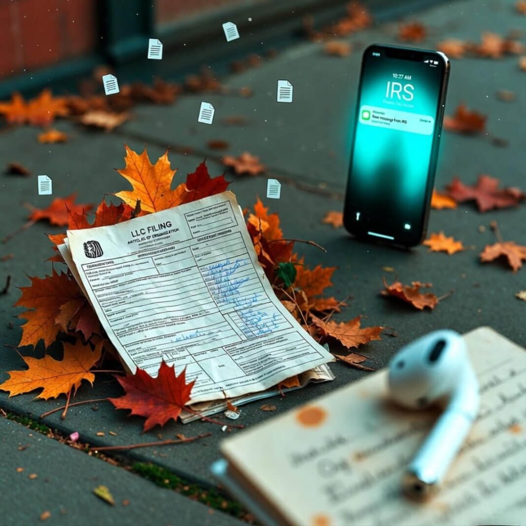 LLC form in leaves, IRS alert.